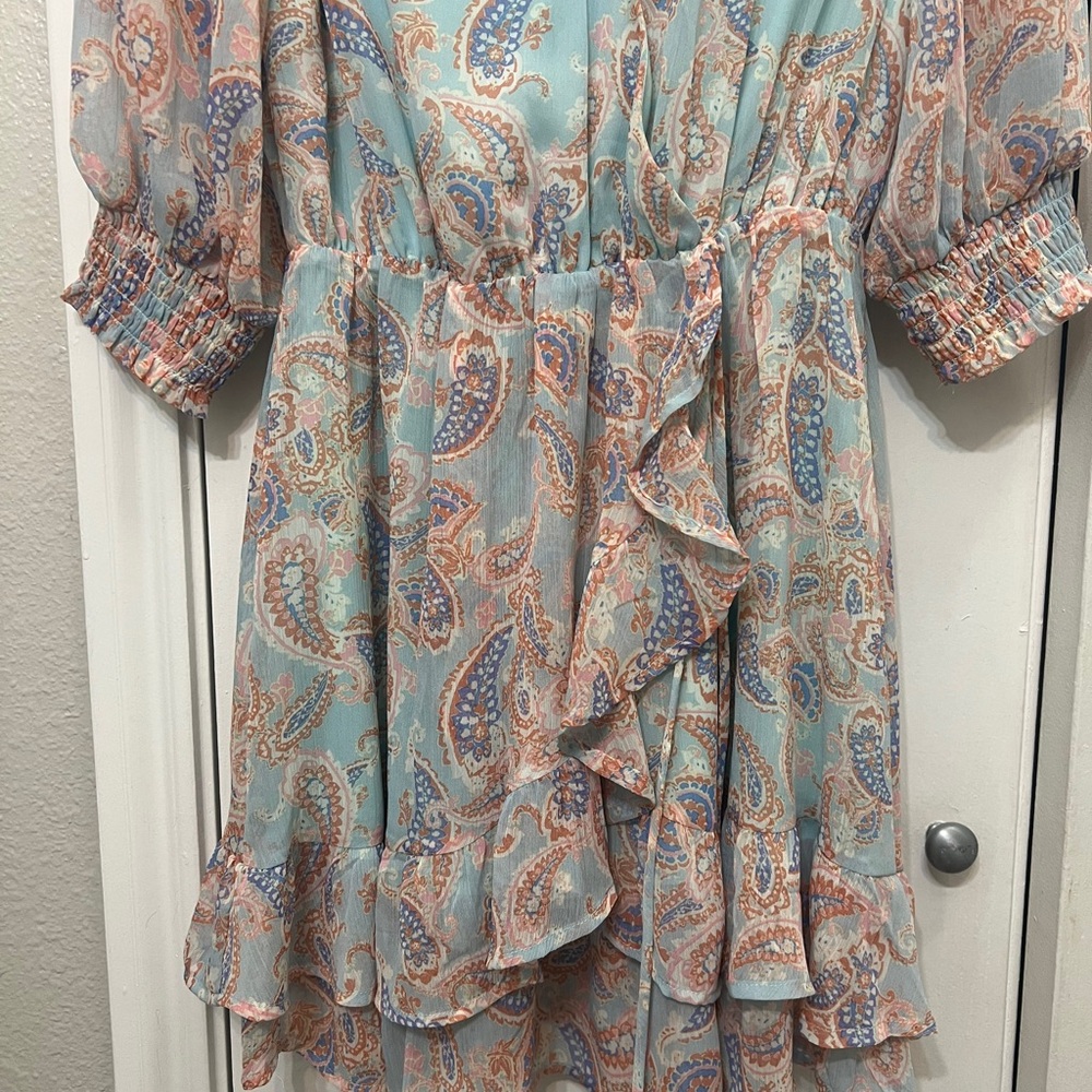 Pretty Paisley Spring Dress Small - Picture 3 of 6